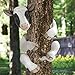 Bits and Pieces-Tree Hugger Cow Garden Peeker-Polyresin Outdoor Tree Sculpture - Whimsical Garden Decoration