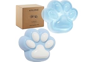 AFKLMNE 2-Pack Taba Squishy Cat Paw Sensory Fidget Toys Adults, Anxiety Stress Relief Squeeze Toy, Soft Cute Kawaii Squishy’s for Desk, School (Blue)