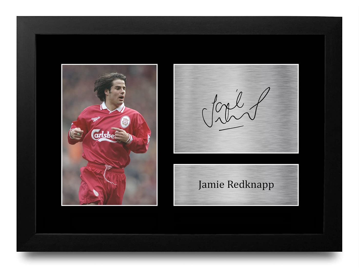 HWC Trading FR A4 Jamie Redknapp Liverpool Gifts Printed Signed Autograph Picture for Football Fans and Supporters - A4 Framed
