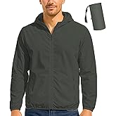 Men's UPF 50+ Light Jacket Full Zipper, Sun Protection Hoodie Jacket Long Sleeve Lightweight, Fishing,Outdoor Running