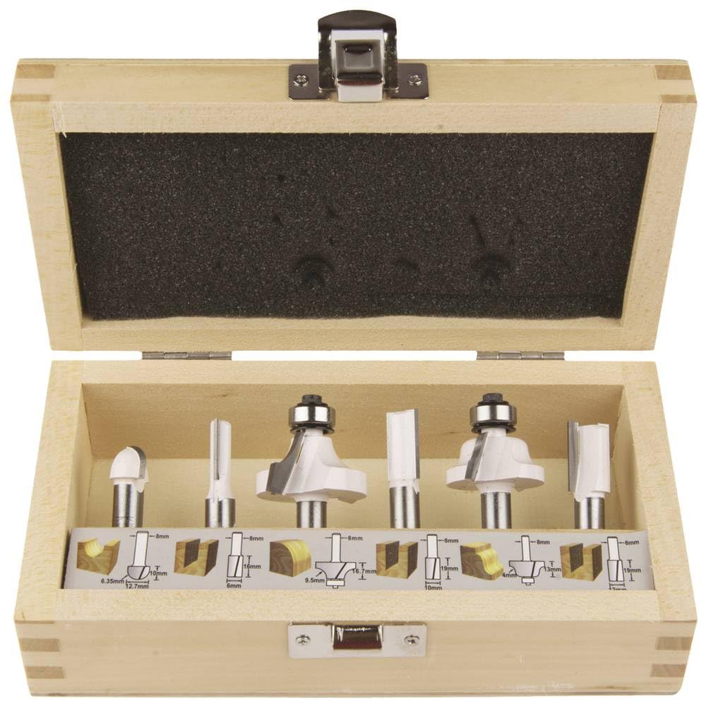 Makita Router Bit Set, 8 (6) D 53540