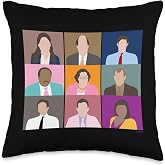 The Office Dunder Mifflin Portraits Throw Pillow