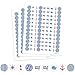 Nautical Ahoy Baby Shower Favor Stickers (Set of 324)