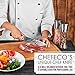 CHEFECO Chef Knife – 8 inch Professional Knife-Sharp, German Stainless Steel, with Ergonomic G10 Handle in our Kitchen Knife is like in Military Models – free Case, polishing cloth & Stylish Gift Box
