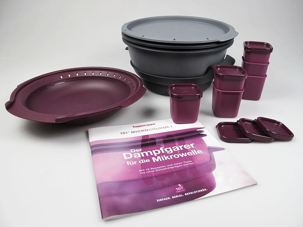 Tupperware I101 Micro gourmet de vapor microondas + moldes de + ...
