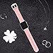 Blueauty for Apple Watch Band 42mm Carbon Fiber iwatch Band Replacement Strap with Stainless Metal Clasp for Apple Watch Series 3 Series 2 Series 1 - Pink