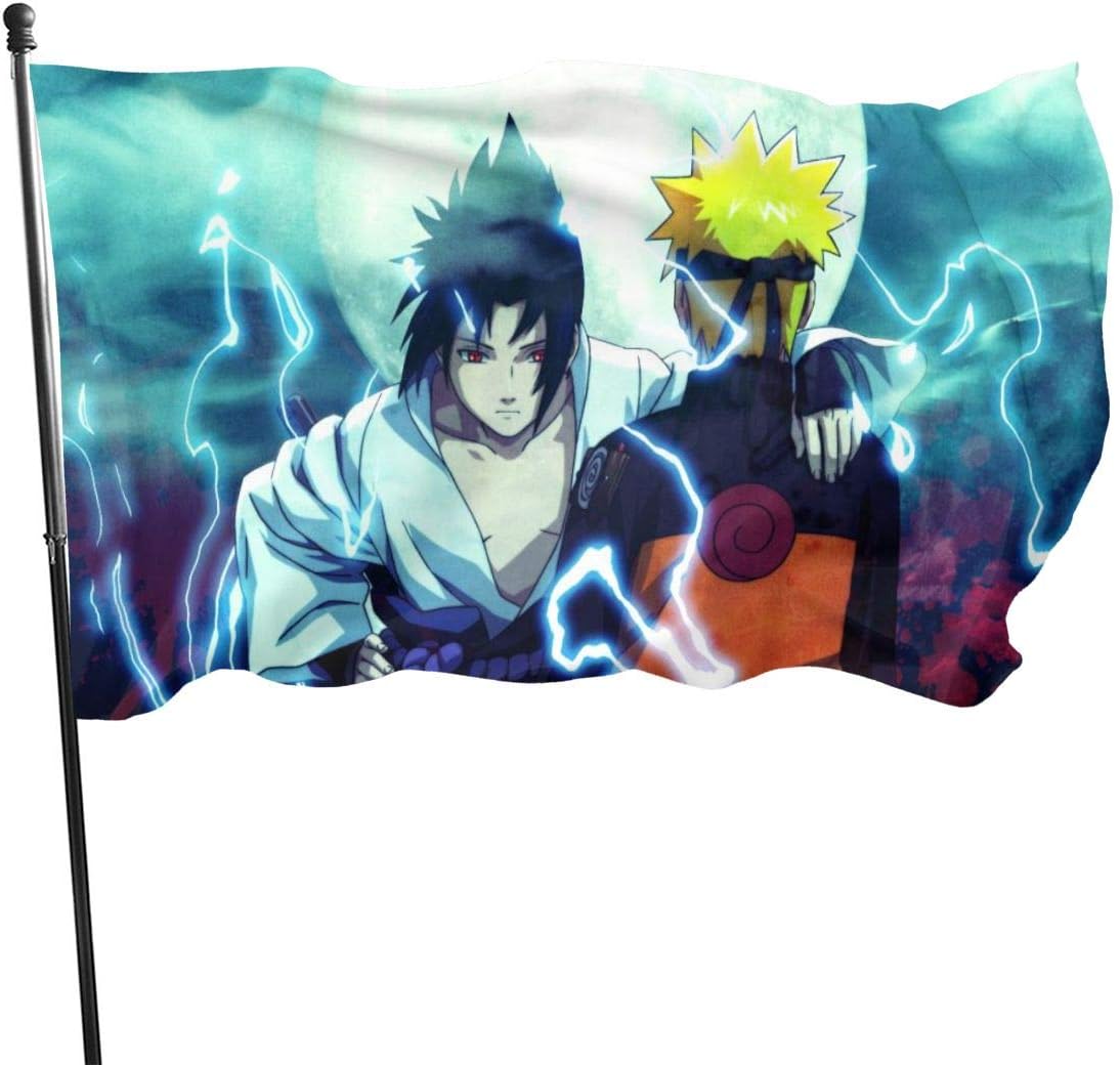 Uzumaki Naruto Uchiha Flag 3 x 5 Foot Durable Outdoor Pennant Anti Uv Anti Fading Indoors