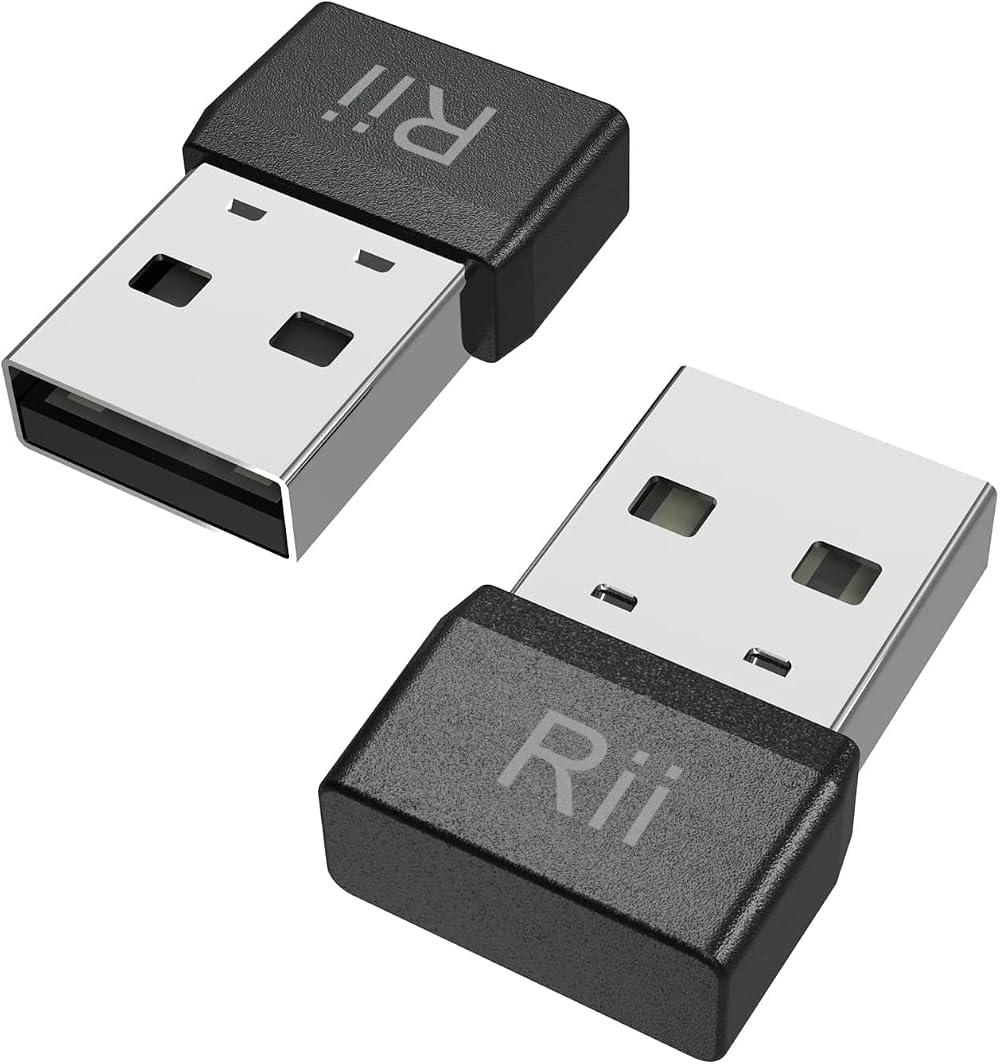 (2-Pack) Rii Mouse Jiggler USB Mover - Undetectable Auto Mouse Mover Plug and