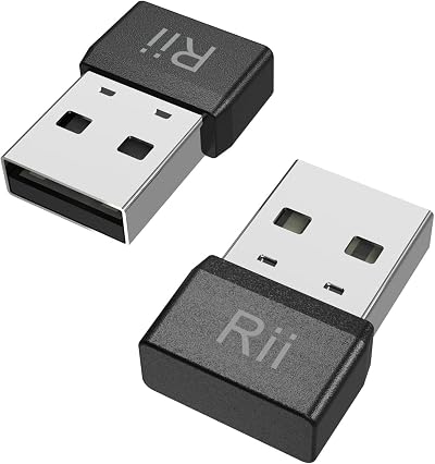 (2-Pack) Rii Mouse Jiggler USB Mover - Undetectable Auto Mouse Mover Plug and