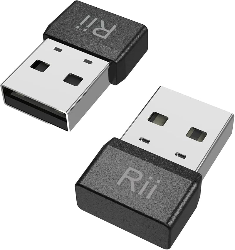 (2-Pack) Rii Mouse Jiggler USB Mover - Undetectable Auto Mouse Mover Plug and
