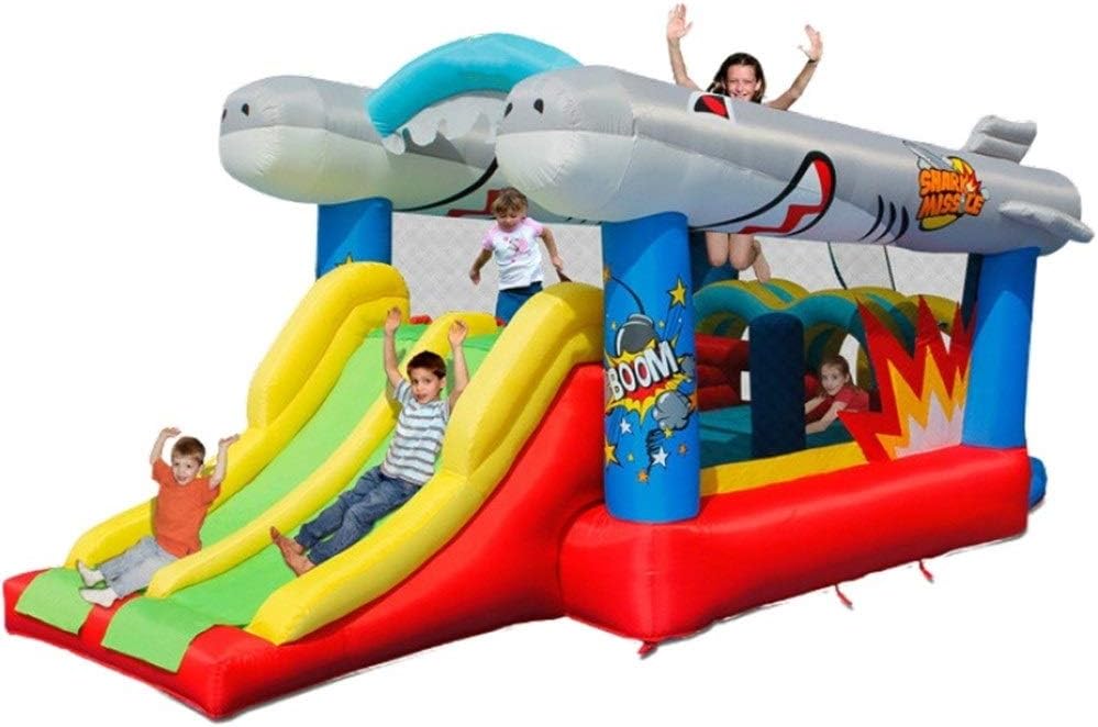 Playhouse Jumping Castle Inflatable Bounce Slide Water Park Bouncy Castle House Built-in Ball Pit Slidewith Air Blower For Kids Outdoor Or Indoor ( Color : Inflatable Castle , Size : 570x270x230cm )