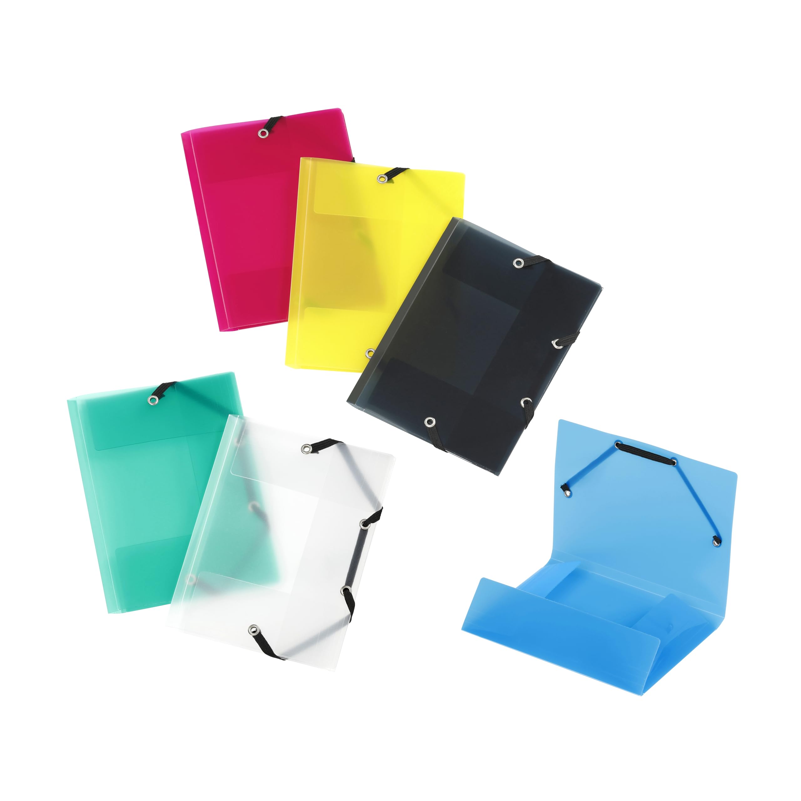 Viquel 097796-49 Pack of 25 Plastic Pocket Pockets 12 x 16 cm Assorted Colours