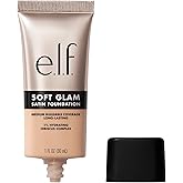 e.l.f. Soft Glam Foundation, Medium Coverage, Long-Lasting & Buildable Foundation For A Smooth, Satin Finish, Vegan & Cruelty