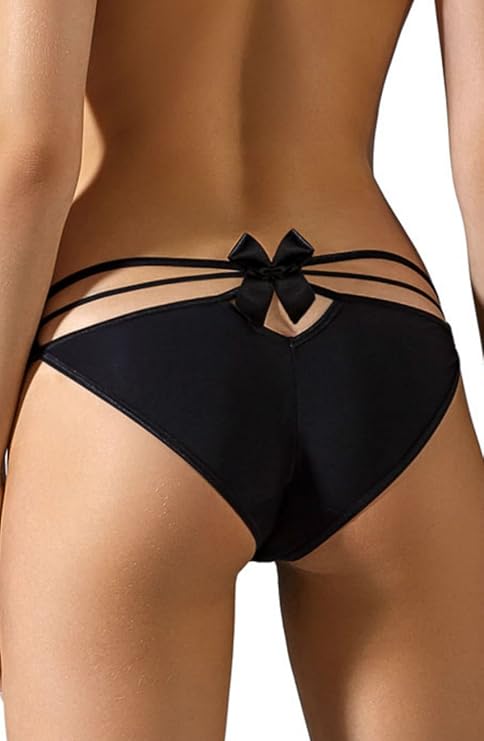 Black strappy knickers Clearance