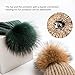 Winter Beanie Hats for Women Real Fur Pom Pom Slouchy Beanies Bobble Ski Cap