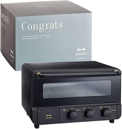 Amazon Bruno トースター 4枚 人気 スチーム機能 温度調節 タイマー お祝 引っ越し祝 結婚祝 ギフト 贈り物 ブラック ブルーノ スチーム ベイク トースター Boe067 Bk Bruno 電子レンジ オーブン