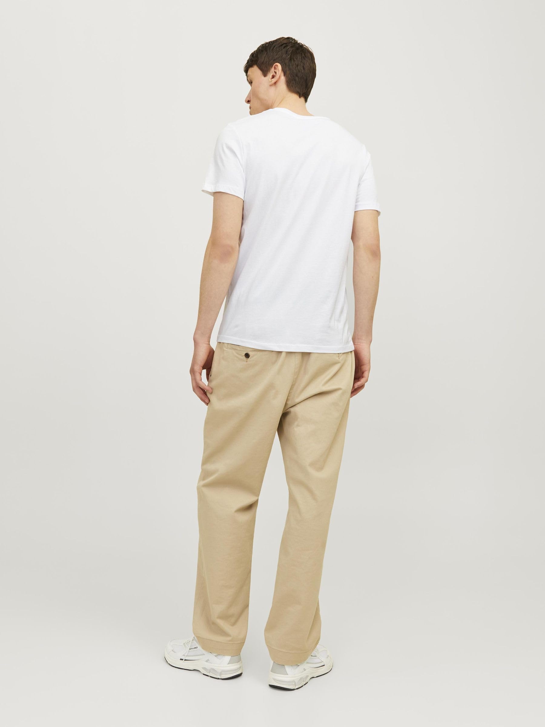JACK & JONES Male T-Shirt 5er-Pack SWhite 2 3