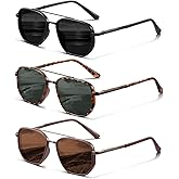 FURISHQI Aviator Sunglasses for Women Polarized Tangle Free Sunglasses for Driving Traveling UV400 Protection