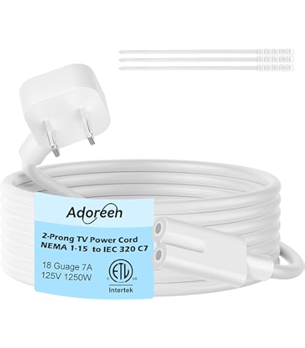 Amazon.com: VSEER 2-Pack UL Listed SPT2 18AWG 2 Prong Figure-8 Non