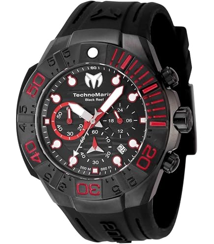 Amazon.com: TechnoMarine Cruise Quartz Black Dial Men display picture 2