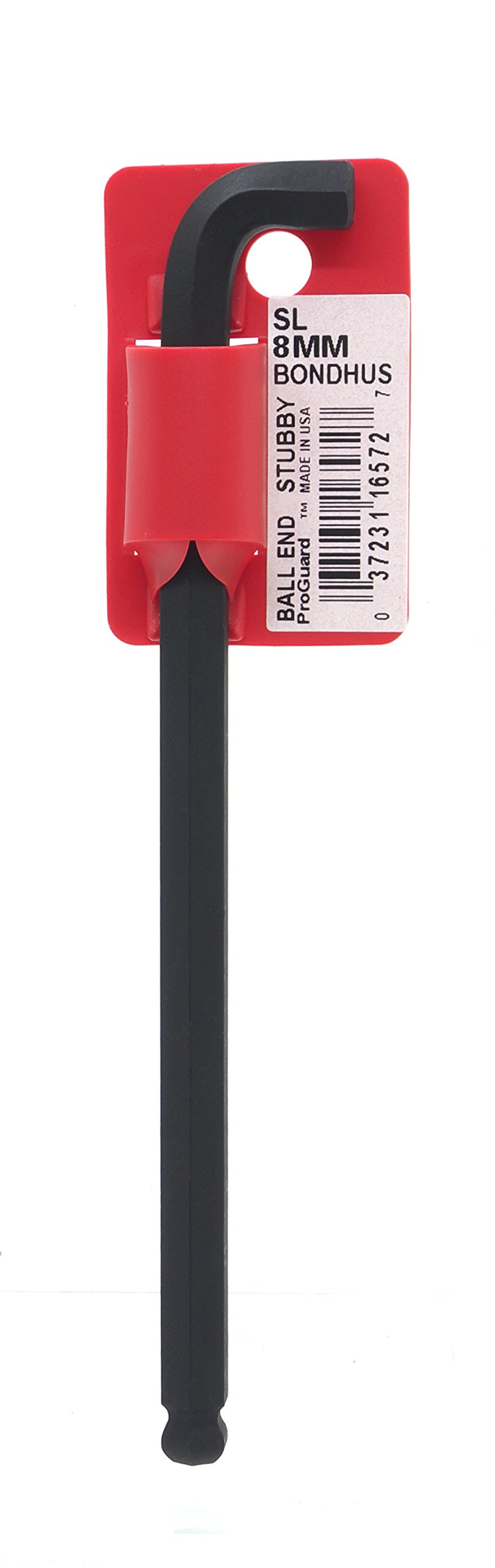Bondhus, SBL8MM Stubby Long Series BALLEND HEX Key, 8MM, 16572
