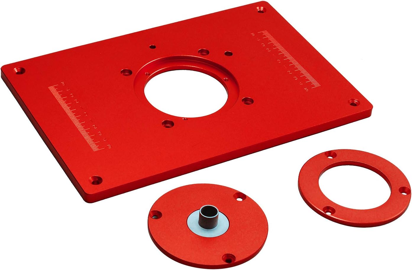 Kecheer Universal Router Table Saw Insert Base Plate Kit Red Board