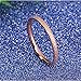 Womens 2mm Stainless Steel Sand Blast Finish Rose Gold Wedding Band Engagement Domed Ring Size 5