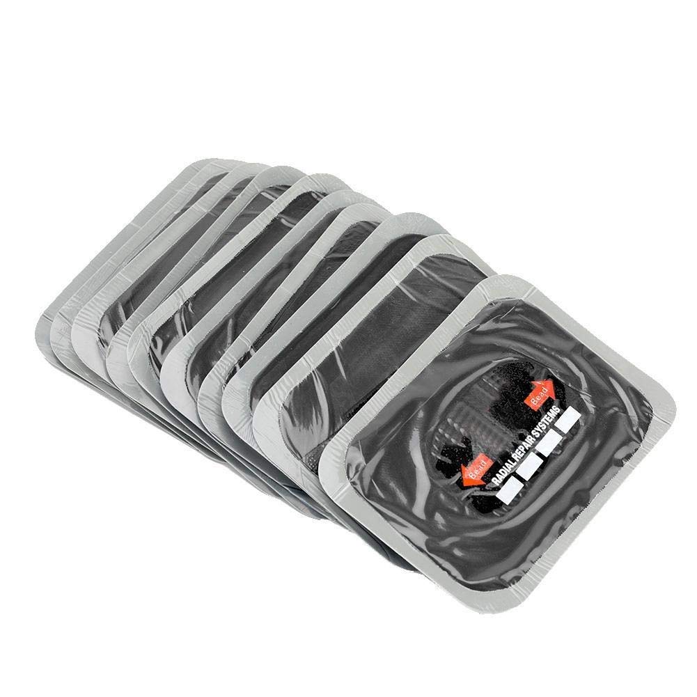 HGY Tire Repair Kit Car - 10Pcs Car Natural Rubber Tire Tyre Puncture Repair Patch Tubeless Patches(80 * 120mm)