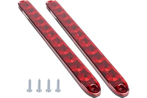 LIGBT - 2pcs 16 inch red trailer light bar, led parking stop stop lights, rear brake light, IP67, waterproof, 12V, ID bar