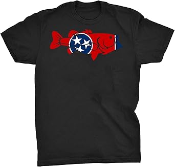 Tennessee Large Mouth Bass Shirt Freshwater Dock Fishing Long Sleeve