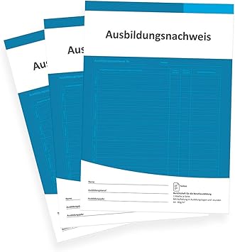 3er Set Berichtsheft Ausbildung Ausbildungsnachweisheft Taglich Wochentlich Din A4 28 Seiten 1 Woche Je Seite Amazon De Burobedarf Schreibwaren
