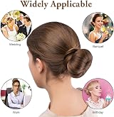 URAQT Hair Bun Shaper 2Pcs Donut Bun Maker French Twist Fold Wrap Band view 5