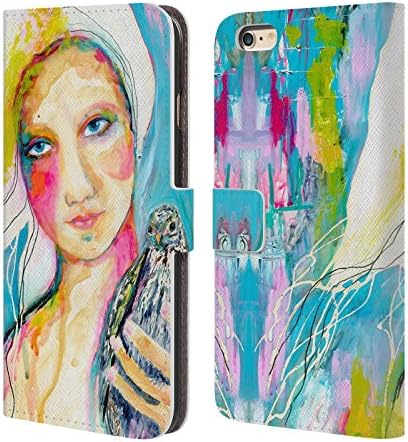 Official Wyanne Time To Let Go People And Faces 2 Leather Book Wallet Case Cover For Apple iPhone 6 Plus / 6s Plus