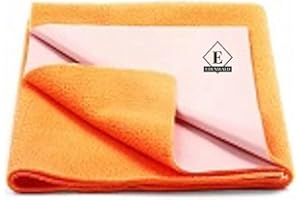 Edenwald Crib Mattress Protector Dry Sheet, Waterproof Bed Protector Sheets, Reusable Rubber Sheets for Children, Adults & Pet, Leak Proof Mats for Home, Outdoor & Travel (Medium 30"x40") (Orange)