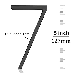 nanlyiau 5in 3D Adhesive door number house numbers