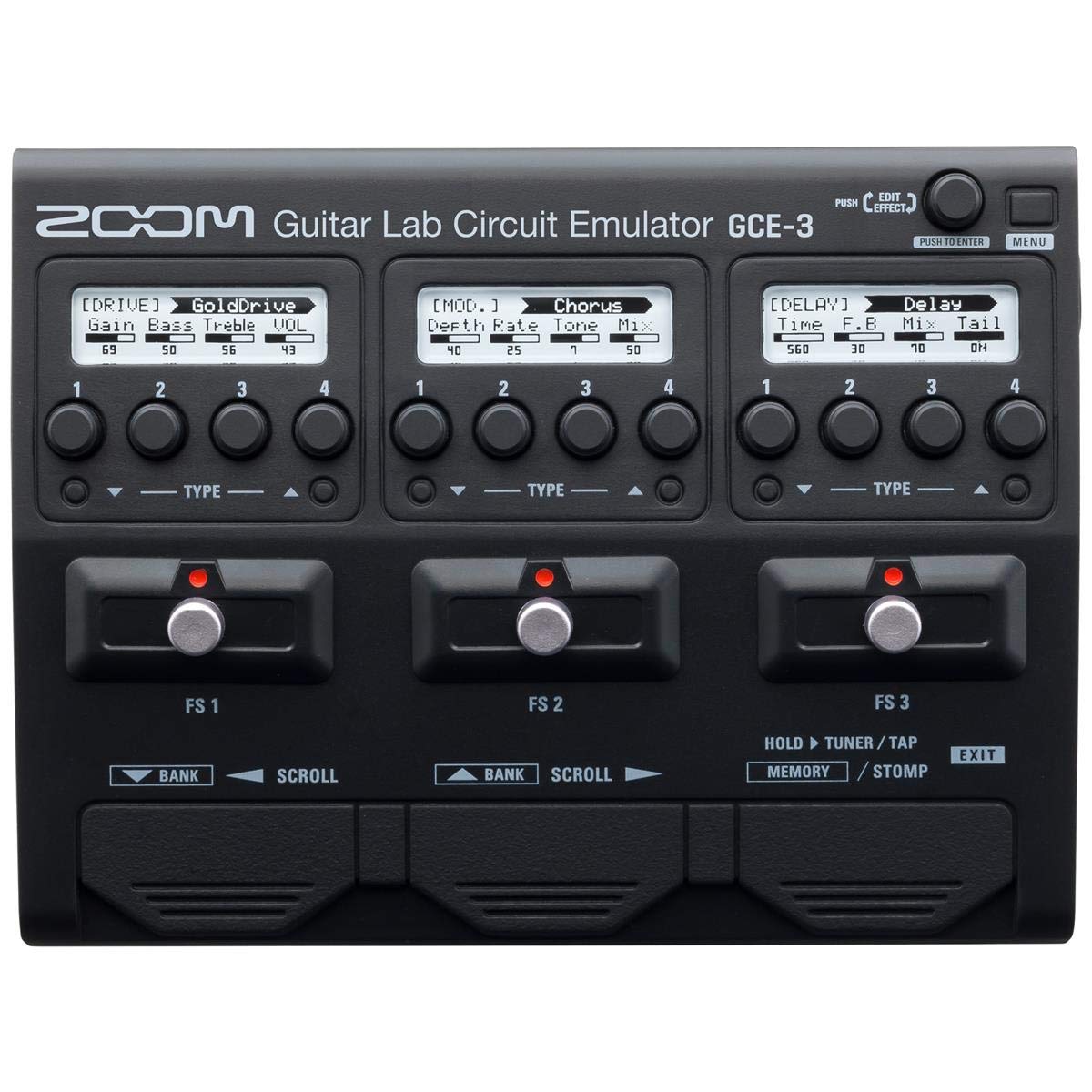 Zoom Audio Interface GCE-3 Earplug, 6 cm, Black