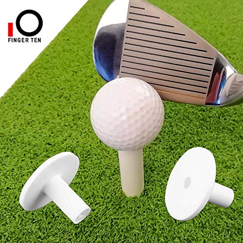 FINGER TEN Golf Rubber Tees Driving Range Value 5 Pack, Mixed Size or 5 Same Size for Practice