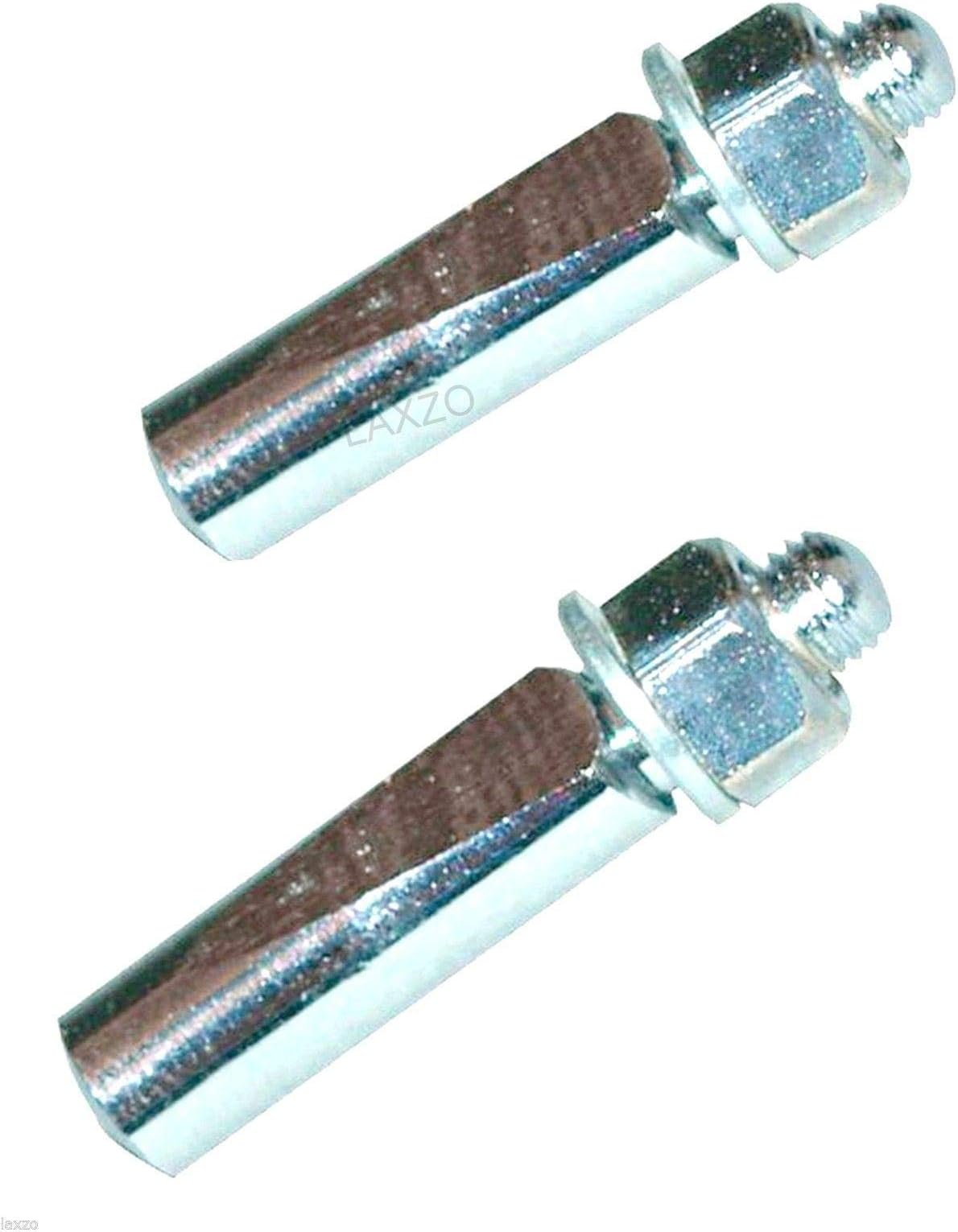 Laxzo Pair of Standard 9.5mm 3/8" Cotter Pins Silver for Bicycle Bike Chainwheel Crank