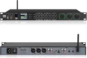 XTUGA AM100 Professional KTV Digital Vocal Effect Processor Anti-howling Audio Processor Echo Effector USB Bluetooth Optical for Household Reverberator Karaoke,Stage,Performance,Wedding