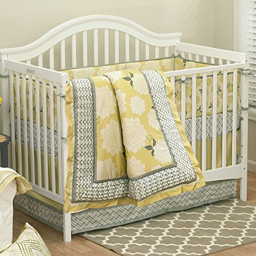 Stella 5 Piece Baby Crib Bedding Set with Bumper by The Peanut Shell