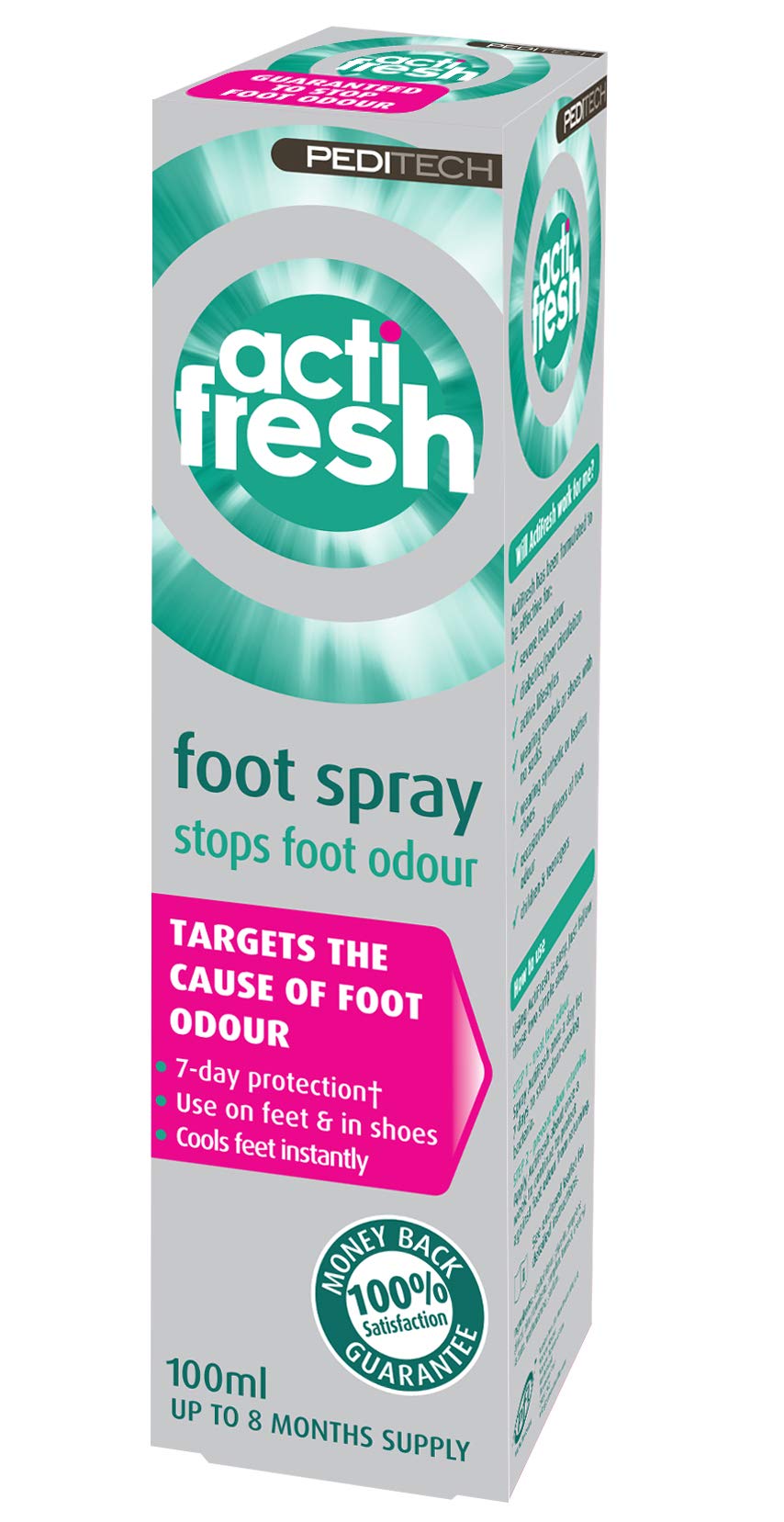 Peditech Actifresh Foot Spray 100ml