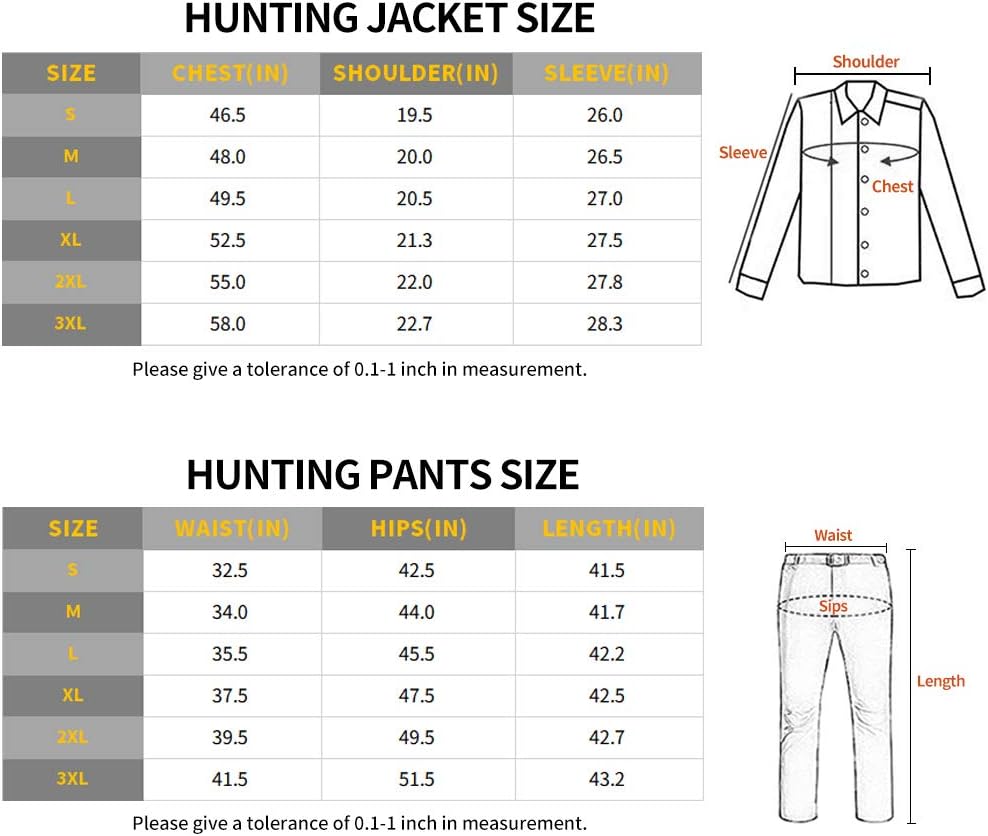 YEVHEV Hunting Gear Suit for Men Camouflage Hunting Hoodie Jacket Windproof Real-Tree Camo: Clothing