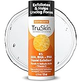 TruSkin BHA Liquid Exfoliant & Toner – PHA AHA BHA Gentle Exfoliator with Salicylic & Glycolic Acid, Vitamin C – Improve Appearance of Tone & Texture, Unclog & Minimize Look of Pores, 4.2 fl oz