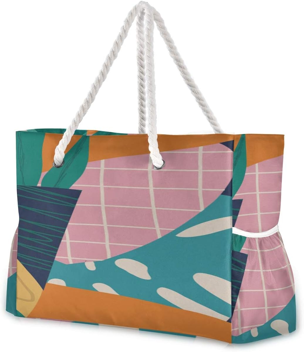Beach Bag Totes Modern Fashion Beautiful Painting Durable