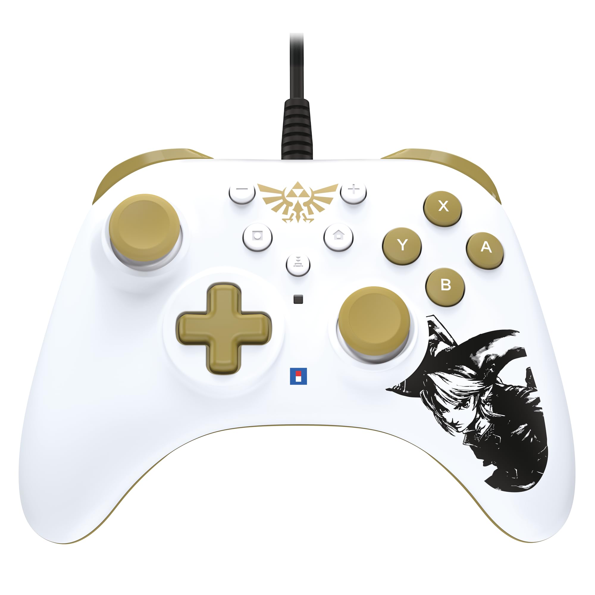 HORI Nintendo Switch HORIPAD Turbo (The Legend of Zelda) Ergonomic Wired Controller Pad - Offically Licensed by Nintendo