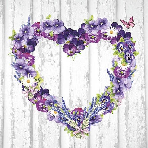 Ambiente Paper Napkins Lunch/Party Appro. 33x33cm Purple Heart