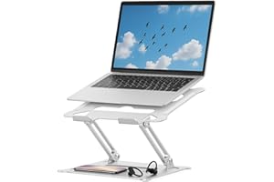 Suporte para Notebook em Aço Carbono Apoio Ajustável Apoiador Dobrável E Ergonômico Ventilado para Mac Notebook MacBook Pro/A