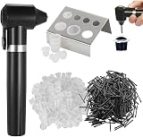 Emalla Tattoo Ink Mixer Machine Kit w/ 100 Sticks & Cups Stainless Steel Holder