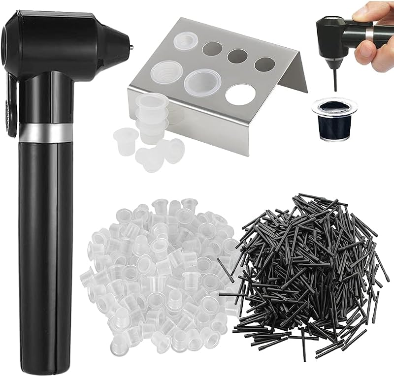 Emalla Tattoo Ink Mixer Machine Kit w/ 100 Sticks & Cups Stainless Steel Holder