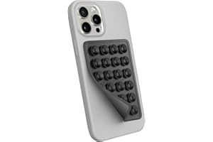 StickyGrippy Suction Phone Case Mount, Sillicon Adhesive Phone Accessory for iPhone and Android, Hands-Free Fidget Toy Mirror